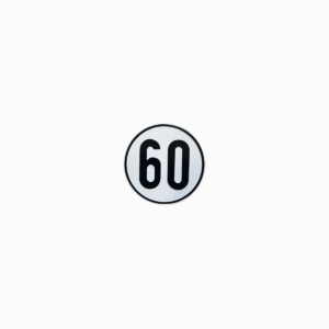 Klebeschild 60 km/h kaufen – Direkt Zulassen