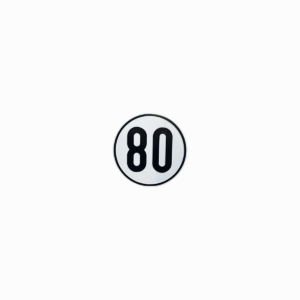 Klebeschild 80 km/h kaufen – Direkt Zulassen