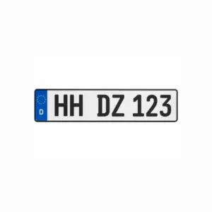 Carbon Autokennzeichen bestellen – Direkt Zulassen
